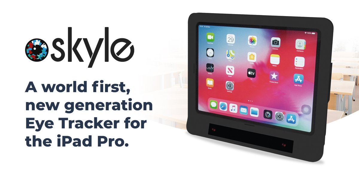 InclusiveTechUK's tweet photo. BRAND NEW! With Skyle, you can control the iPad completely with your eyes! https://t.co/RTiCOqTwxf #AssistiveTechnology #A11y https://t.co/gtzwbJEiXF