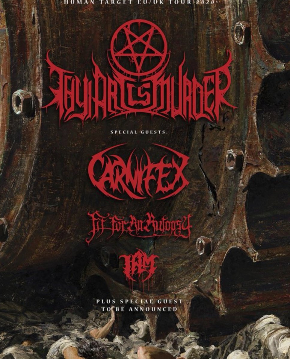 Ben Cooper (@mrben471) on Twitter photo I have a spare ticket for <a href="/thyartismurder/">Thy Art Is Murder</a>, <a href="/carnifex/">CARNIFEX</a>, and <a href="/fitforanautopsy/">Fit For An Autopsy</a>
Manchester, Sunday 26th. My colleague can't make it.
Anyone want it? #metal #gigs #spare #tickets #humantargettour I have a spare ticket for <a href="/thyartismurder/">Thy Art Is Murder</a>, <a href="/carnifex/">CARNIFEX</a>, and <a href="/fitforanautopsy/">Fit For An Autopsy</a>
Manchester, Sunday 26th. My colleague can't make it.
Anyone want it? #metal #gigs #spare #tickets #humantargettour
