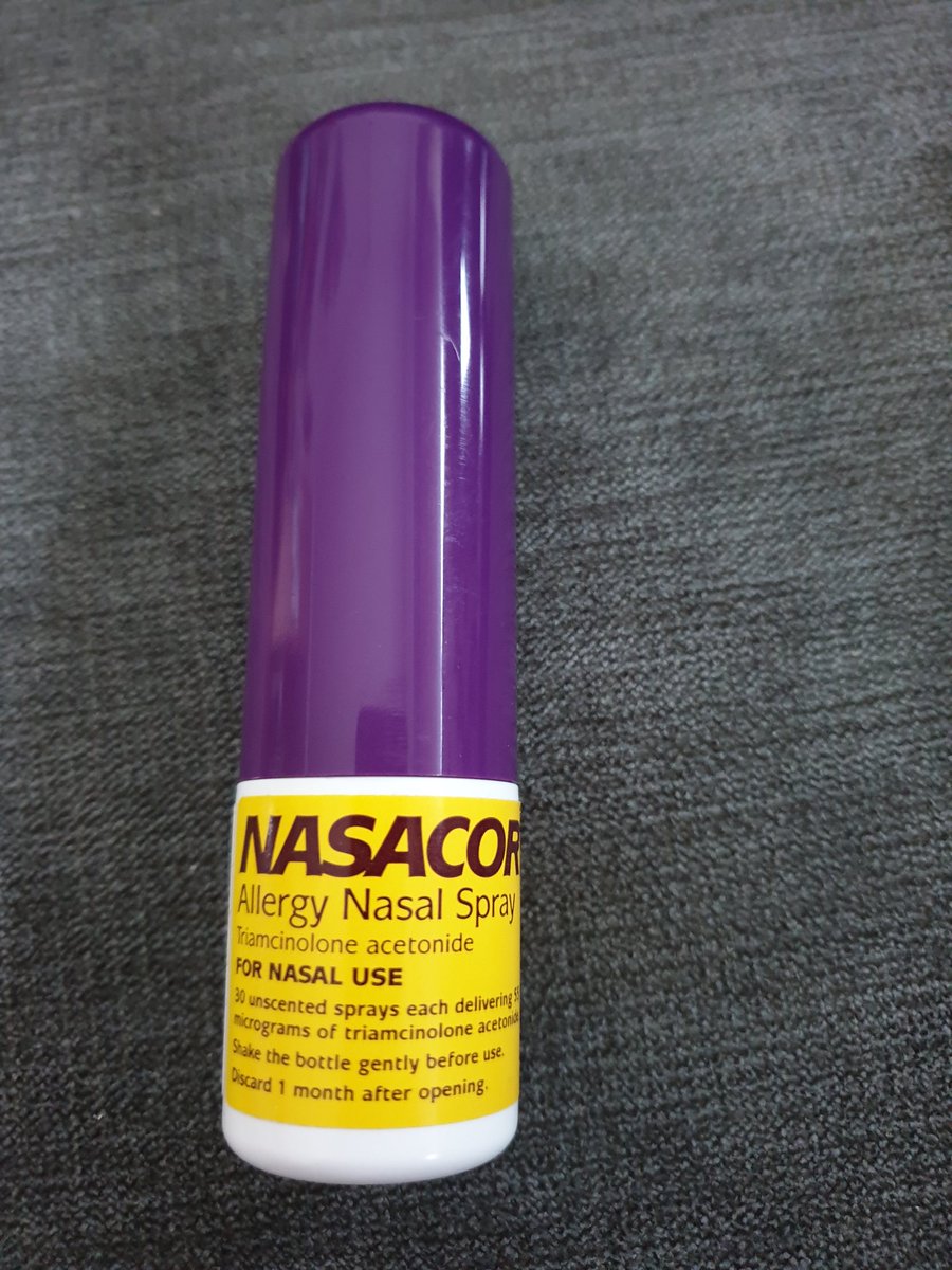 PThompson40's tweet photo. @Chadderbox2018 I suffer the same problem and this stuff is completely amazing you can get it in most pharmacies. This has been a God send 1 squirt up each nostril a day and your done for the day. https://t.co/CiUcRmOAvS