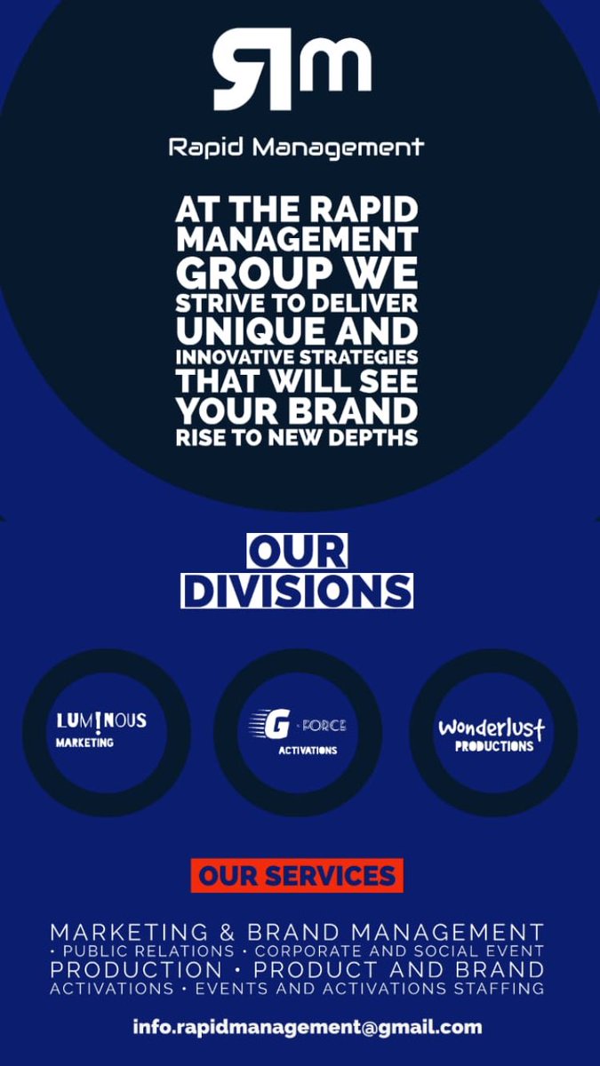 RapidManagement's tweet image. Rapid Management offers innovative marketing strategies along with brand management

Contact us for more information📞 at info.rapidmangement@gmail.com