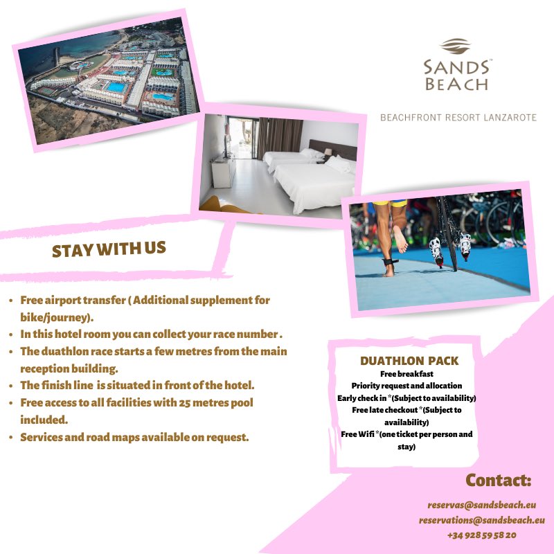 🇪🇸¡No te compliques y quédate en <a href="/SandsBeach/">Sands Beach Resort</a> ! Reserva ya y benefíciate del pack exclusivo para los duatletas.

🇬🇧Make it easy and stay in #sandsbeachresort ! Book now and get benefits from this exclusive pack for duathletes.

 #nevergiveup #lanzaduathlon #Lanzarote