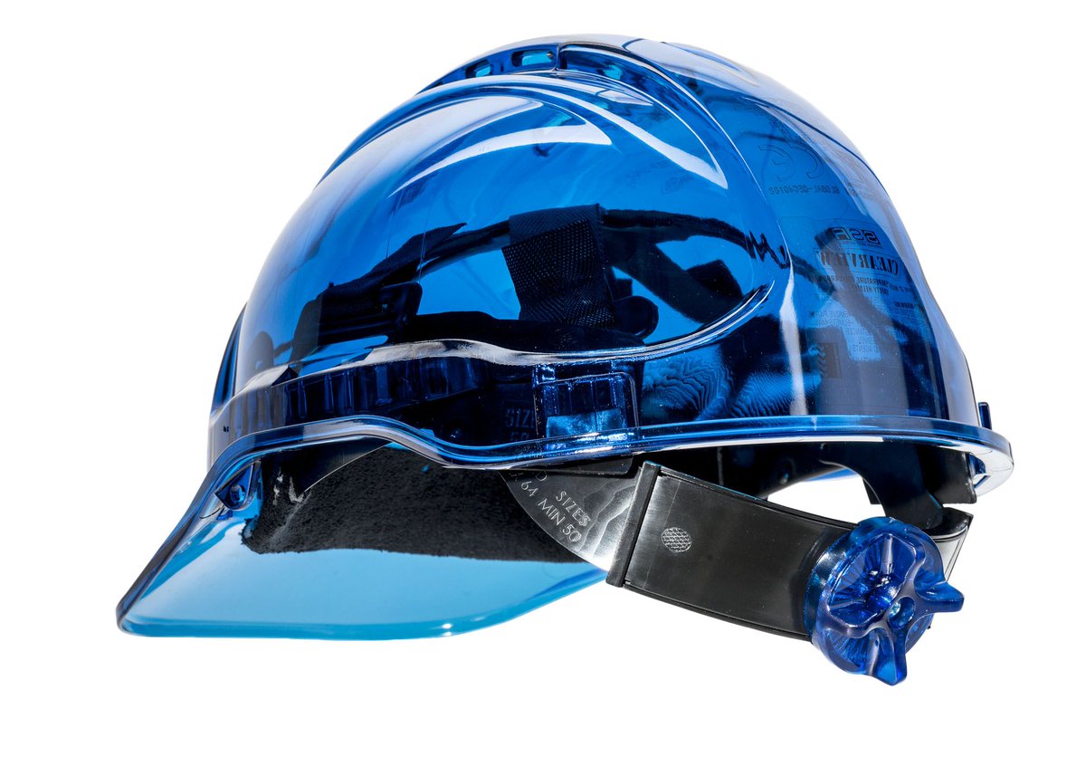With it being #NationalHatDay 🧢why not have a look at these  Peakview translucent helmets? With increased user visibility you can actually see whats above you on construction sites😮 visit our retail shop in Llangefni to try them out for yourselves.