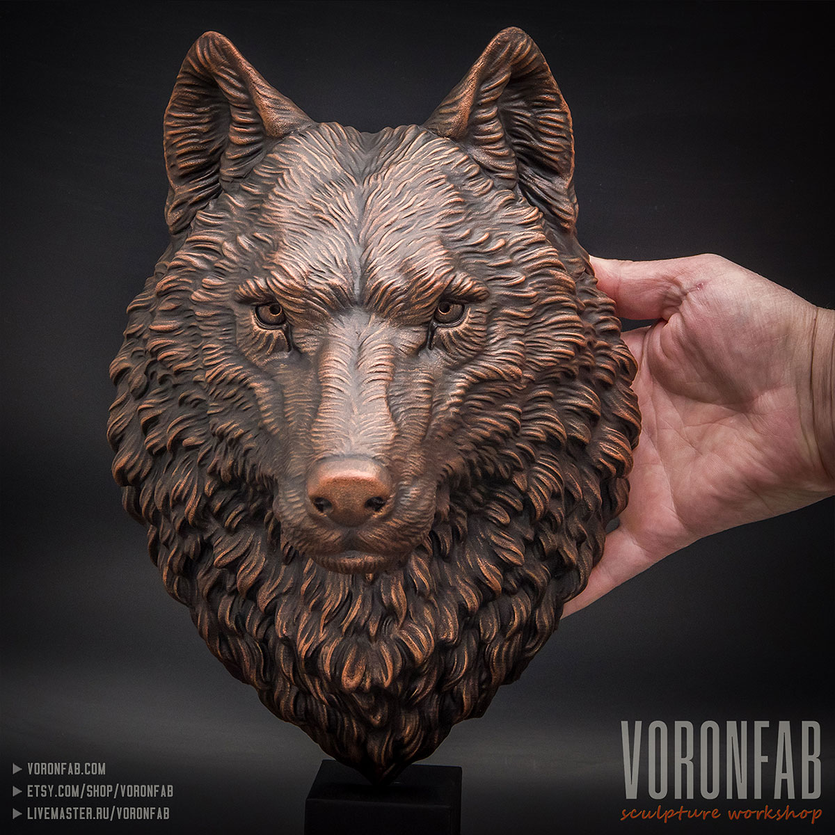 voronfab's tweet photo. This year began with a copper wolf for a customer from French. #voronfab rotational polyurethane resin casting, colored with acrylic paints.
#wolf #wolfhead #wolfface #wolves #sculpture #resincasting #animalsculpture #animalsculptures #wildlifesculpture #wildlifeart #sculptureart https://t.co/kWdSiVvyGl