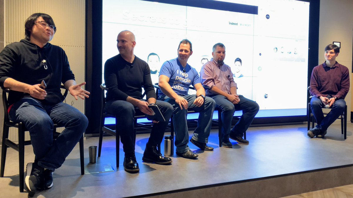 shinodogg's tweet image. interesting tech career related talks :)
#unext #pivotallabs #indeed