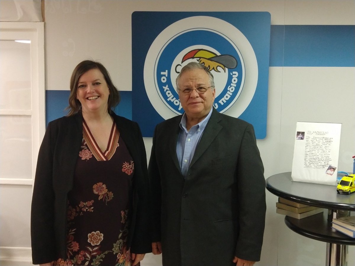 hamogelo's tweet photo. Great to welcome today @aagjeieven, Secretary General of @MissingChildEU at our premises in Athens. Together we continue our efforts to protect #missingchildren
 #116000hotline https://t.co/WSKHazCIFG