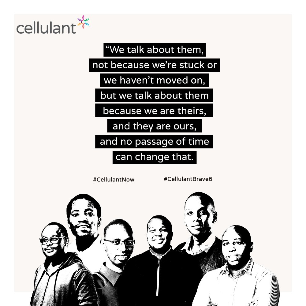 Cellulant's tweet photo. “We talk about them,
Not because we’re stuck or
We haven’t moved on,
But we talk about them
Because we are theirs,
And they are ours,
And no passage of time
Can change that.”
~ Unknown
#CellulantNow #CellulantBrave6 https://t.co/nhXXdcPnhw