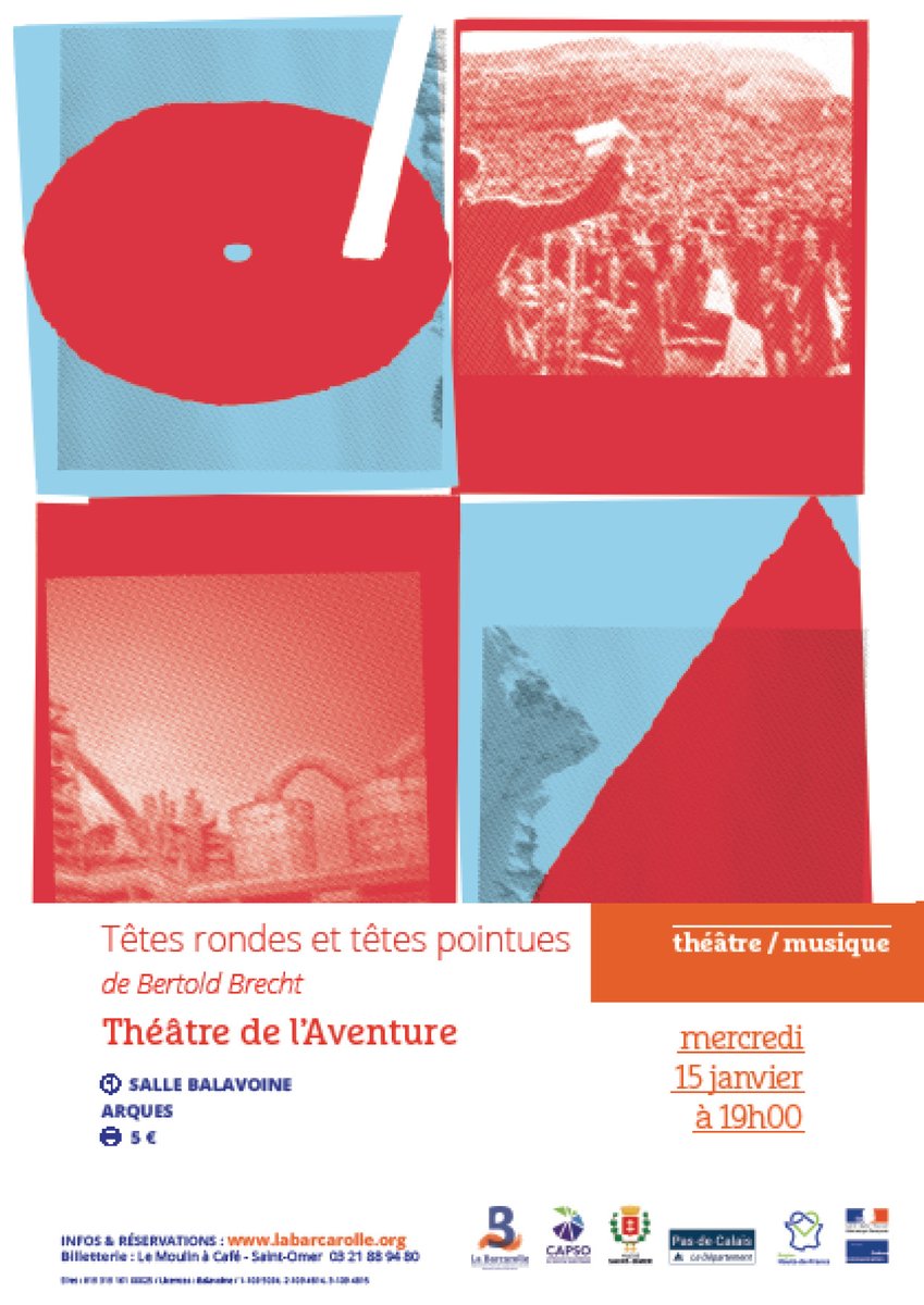 BarcarolleEpcc's tweet photo. RDV ce soir 19h Ă la salle Balavoine đ #theatre #bertoldbrecht #culture #agglocapso https://t.co/0BEMhPwjtJ