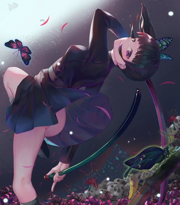 #私の絵でどうやって描いてるか知りたいところありますか 
上手く答える自信がないですけどね。。。 