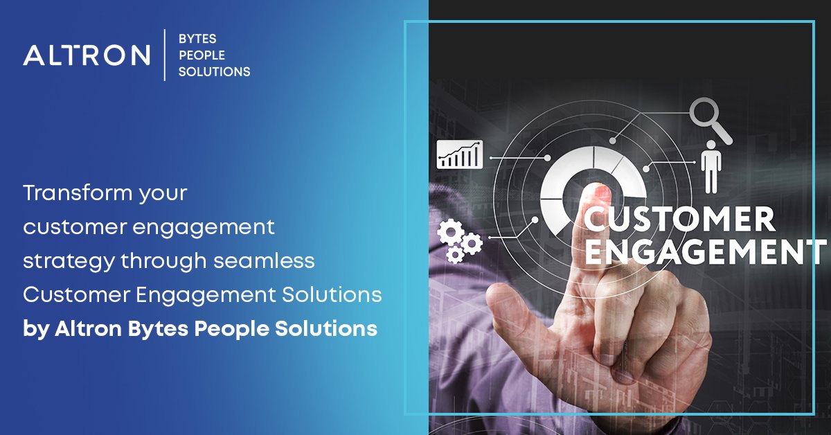 AltronPS's tweet photo. Transform your Customer Engagement Strategy through seamless customer engagement solutions. #therewhenitmatters #AltronBPS https://t.co/xmDc0mlN7g https://t.co/C7sjasZLgA
