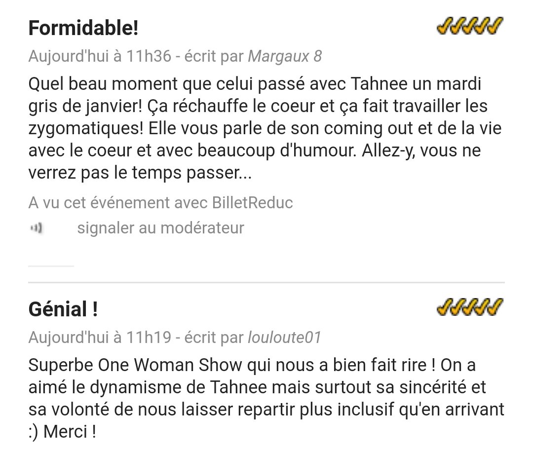 Déjà quelques retours d'hier 💛💛