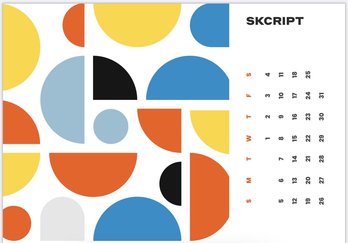 imkarthikk's tweet image. Coming right up. @SkcriptHQ x Calendar for 2020. Exclusive for whoever is asking for it. 😍❤️ Hit me up if you need a copy.

#Skcript #Design