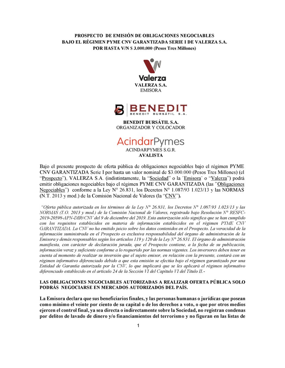 FHVallejo's tweet photo. Estamos orgullosos de acompañar en la licitación de la ON PYME CNV Garantizada Serie I de Valerza S.A. @valerzainversiones @AcindarPymes @beneditsba  #MercadoDeCapitales #ONSimple #PymesEnElMercadoDeCapitales https://t.co/PDC0rlf7GQ