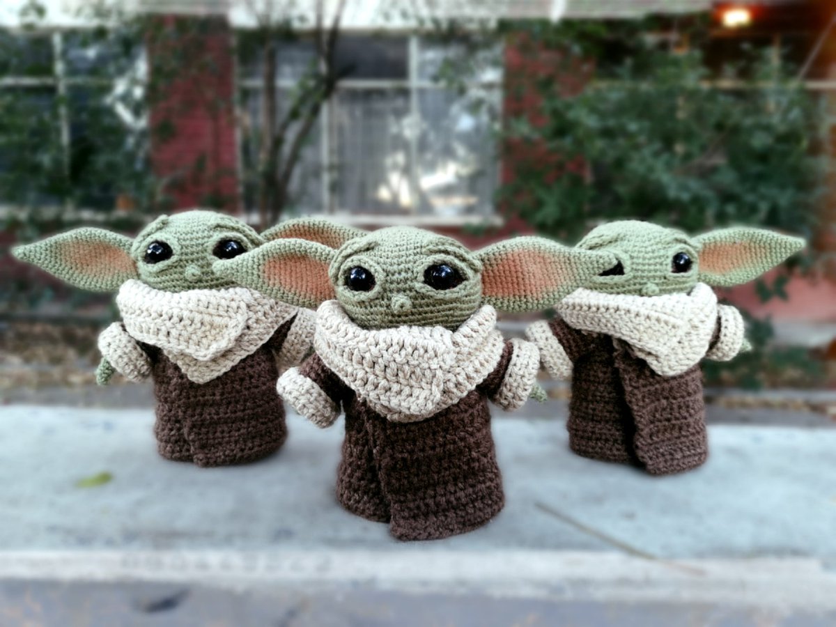 Crocheteando701's tweet photo. Hoy se abre pedido para los #BabyYoda, para entrega aproximada el 9 de Febrero, más info por DM
.
Costo: $500 MXN
Medidas: 25 cm altura y 30 cm ancho
.
Hago entregas en Monterrey y envíos a toda la república
.
Ayúdenme con un RT si ven esto para llegar a más personas https://t.co/V0EItvb5oO
