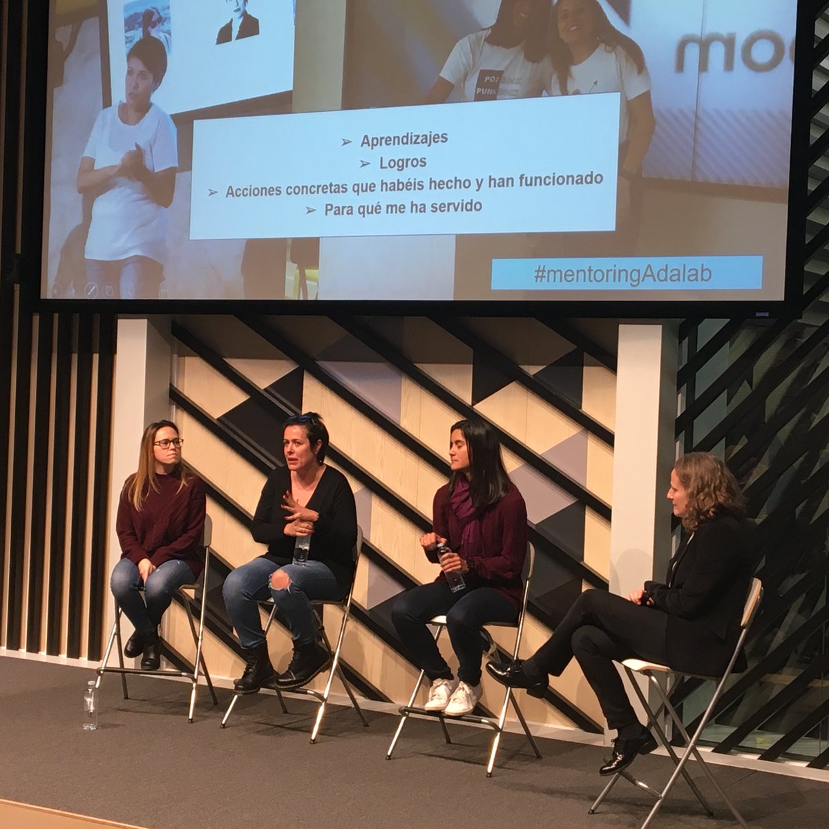 @Carmenqc33 ¿Sabías que 130 mujeres profesionales del sector tecnológico ya han participado como mentoras en el programa de #mentoringAdalab?

Nos visitaron algunas de ellas para compartir su experiencia como mentoras: <a href="/dgomezdebora/">Debora Gomez</a>, <a href="/lidiadeandresg/">lidia de andres</a> y @esther_epg
 (que además es exadalaber)