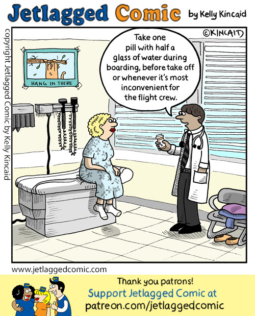 JetlaggedComic's tweet photo. New Cartoon "Doc's Orders"
Support my work @ https://t.co/VGoxztyhLx
Sign up for Jetlagged's E-mail Fan Club https://t.co/bn8nBC1epk
https://t.co/QVHkVbWoiu

#flightattendant #crewlife #stewardess #jetlaggedcomic #KellyKincaid #comics #flightcrewhumor #humor https://t.co/De8WTqzyVF