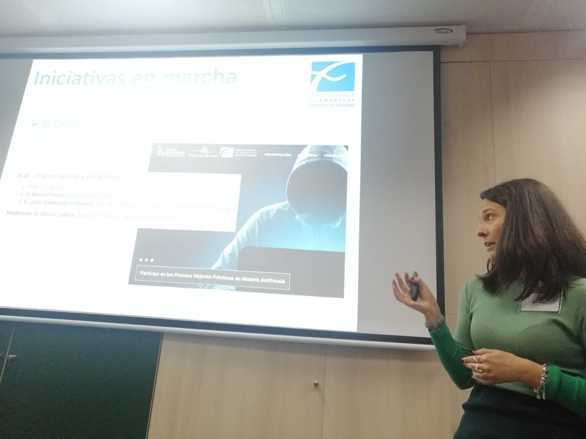 asocfintechins's tweet photo. La @asocfintechins, se encuentra en la primera comisison 2020 de la @aeecf_. 
¡Muy interesante todo el conocimiento que aportan!  

#Fraude #StopFraude https://t.co/H7uXImS1ab