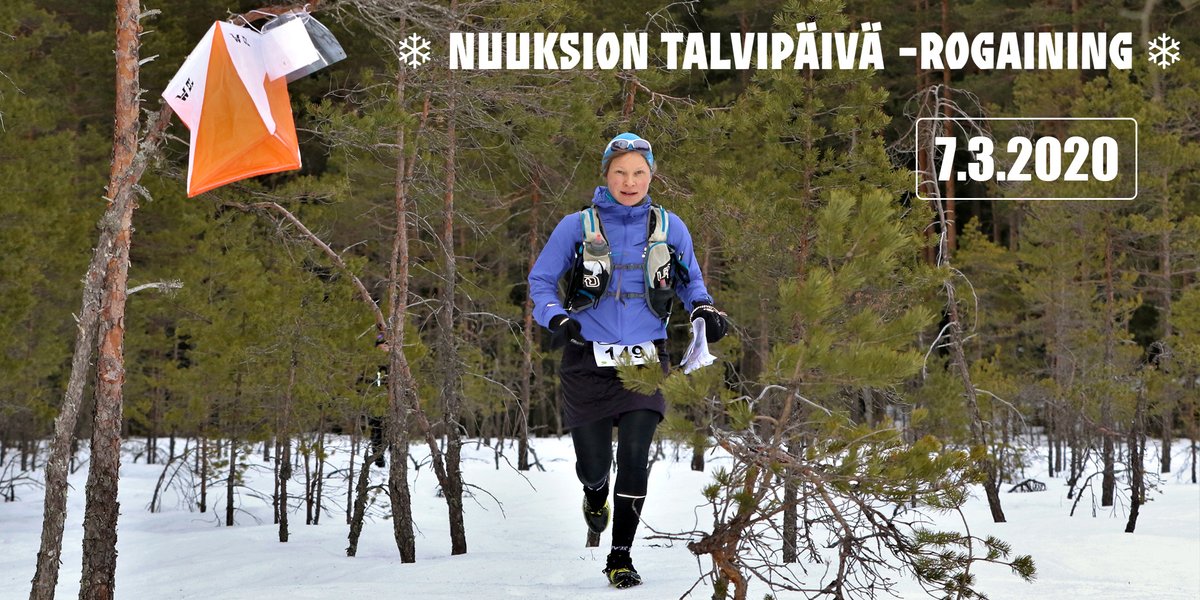 Nuuksion talvirogan ilmoittautuminen on auki.  Vain kaksi päivää aikaa ilmoittautua edullisimmalla hinnalla! 

Maastossa on taas laavukahvila ja yllätyksiä...

metsareitti.tapahtumiin.fi

#rogaining #talvirogaining #suunnistus #retkeily #nuuksio #talvitulee #luntasataavieläpaljon