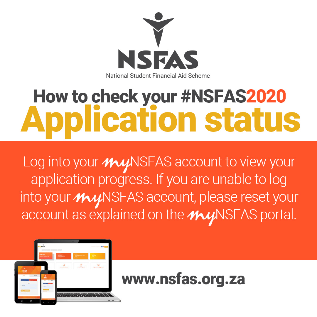 NSFAS on Twitter: "Struggling to check your application status? Check out this poster on how to successfully check your #NSFAS2020 application status https://t.co/Rm6g0bz8X9" / Twitter