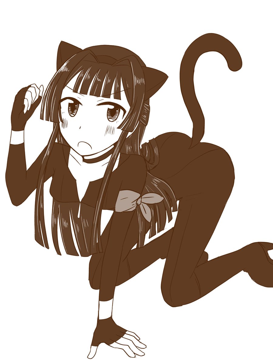 最上静香猫耳スパイ #ミリマス版深夜の真剣お絵描き60分一本勝負