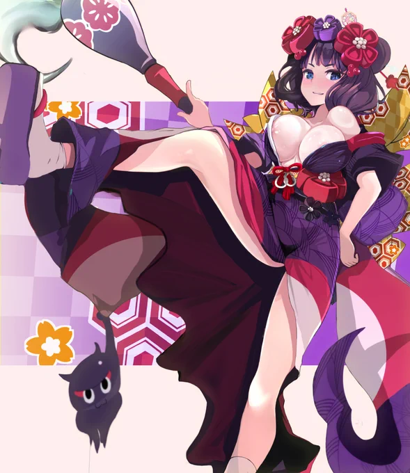 アーケードの北斎ちゃんが第二再臨で走り回ると危ない件#FGO 