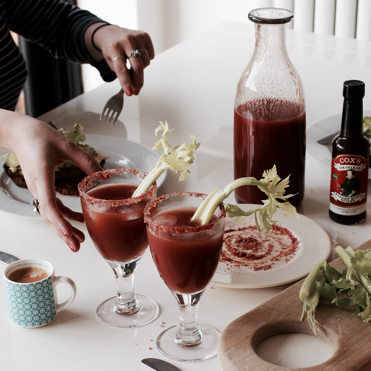 CoxsOriginalUK's tweet photo. At Cox's Original HQ we ❤️brunch!

 #bestbloodymary #cocktails #coxsoriginal #tomatojuice #vodka #perfectbloodymaryeverytime #bloodymary #bloodyobsessed #brunch #tomato #perfection #drinks #bloodymarry https://t.co/RdPg9E1Yat