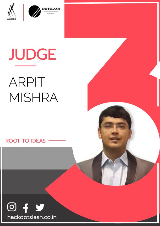hackatdotslash's tweet photo. Arpit mishra is an IIT KGP alumnus and the Co-Founder of HealthATM india Pvt. Ltd. With years of entrepreneurship experience, he can successfully guide young minds and help them pursue dream of their own.
We are glad to have him as our judge!! https://t.co/d8H8xFjjZP