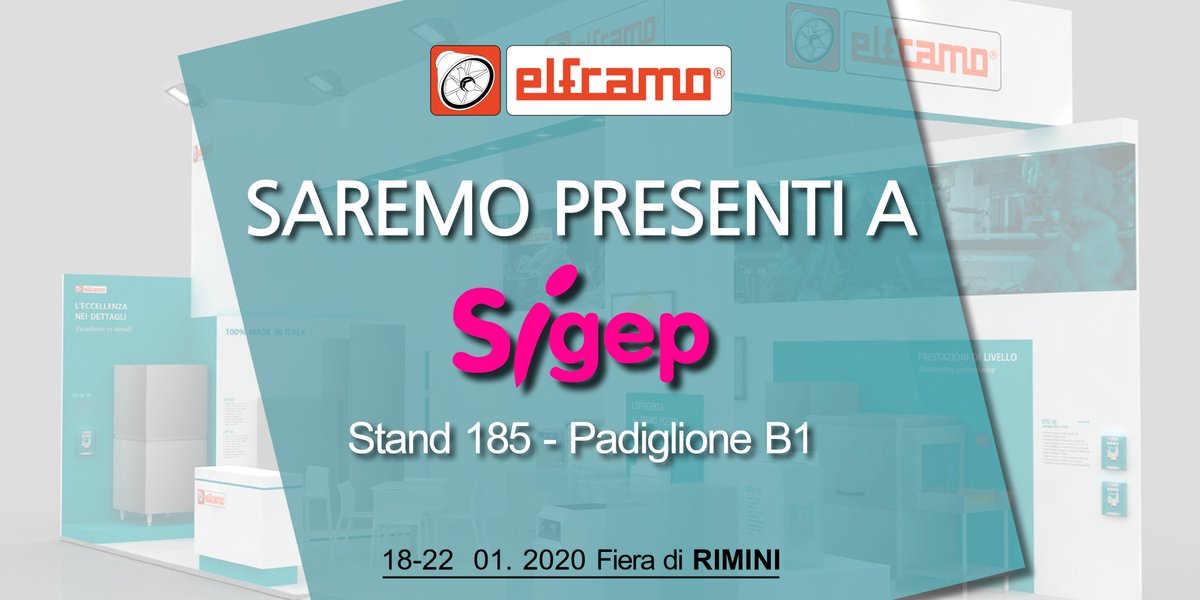 ElframoSpa's tweet photo. -3 giorni a @SigepRimini. Ti aspettiamo sabato 22/01 nel pad. B1 stand #185.
3 days left to @SigepRimini. Come and visit us at stand #185, hall B1.
#dishwashers #fryers #lavastoviglie #friggitrici #Rimini https://t.co/fOueMgWCii
