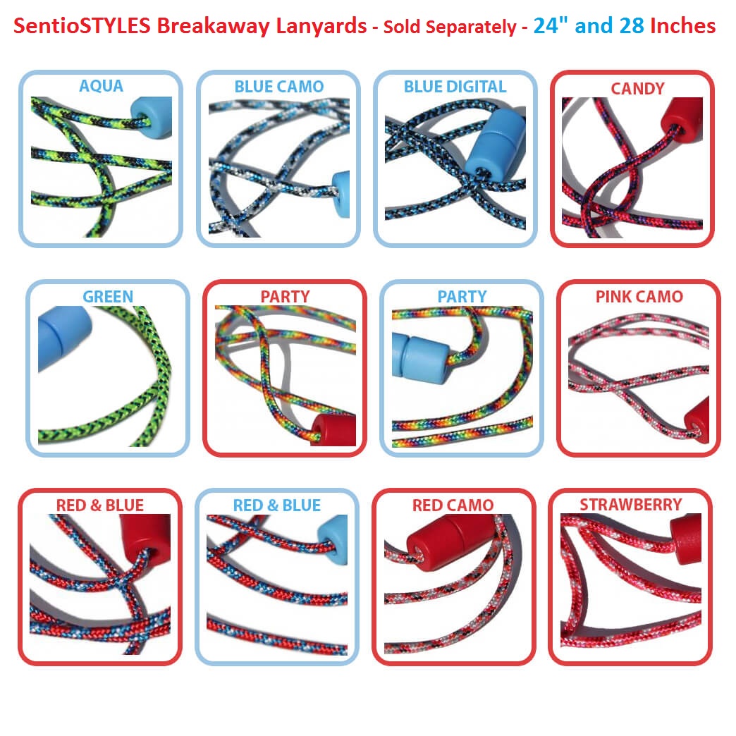 🇺🇸USA >SAVE 25% w/ strong US Dollar🇺🇸
L☺☺King for spare breakaway lanyards?
Buy SentioSTYLES:
*Length 24″ or 28″
*Made w/ tactical paracord
*Variety of color patterns
*Use with #KidCompanions #Chewelry, #SentioCHEWS
 kidcompanions.com/product-catego…