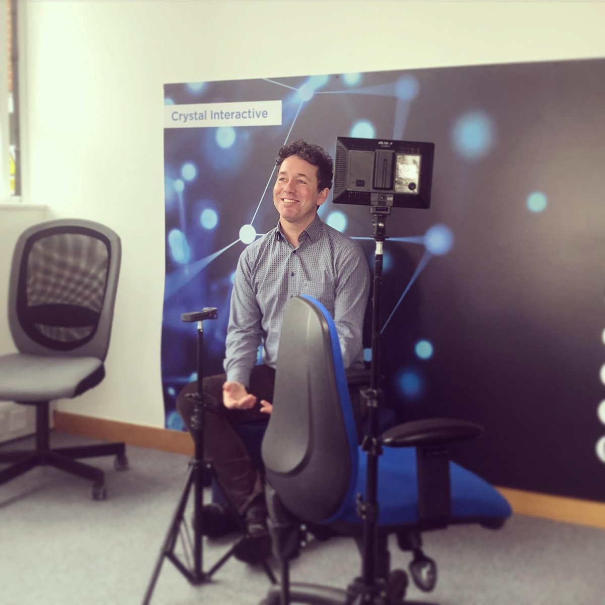 We’re shooting a video with Chris and Rob for our upcoming April Masterclass tb held <a href="/etcvenues/">etc.venues</a>! #event #technology
