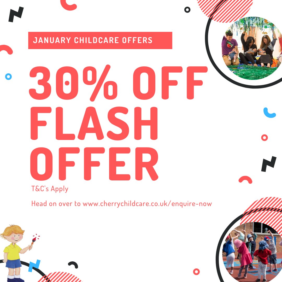 Special Flash Offer at selected nurseries!!! 

#ChildcareUK #Childcare #SpecialOffer #Childcareforall