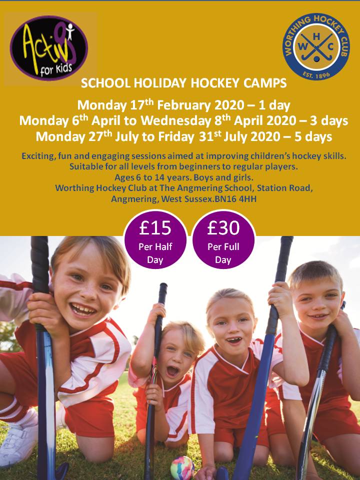 Activ8kids's tweet photo. 🚨🏑We are excited to announce that on Monday 17th February, we will be running our Hockey Academy Camp again this year at Worthing Hockey Club @WorthingHC in Angmering🚨🏑

Suitable for all abilities, boys and girls aged 6 to 14 years old.  For more info: https://t.co/Ul12Bb3Un8 https://t.co/Ro83xWuz7L