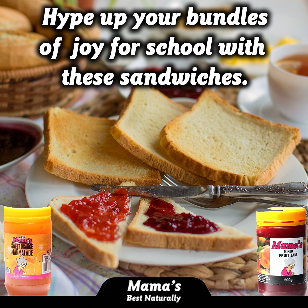With the Bundle of Joy season upon us, show them some love and give them a boost only with Mama's jam and marmalade.
#bundleofjoy #backtoschool #givethemaboost #hype #tastyMama #Mamassandwiches #MamasSweetOrangeMarmalade #MamasMixedFruitJam #Mamasbestnaturally
