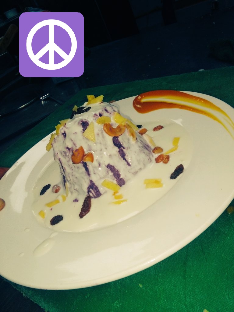 purple potato and sweet curd  dry fruits