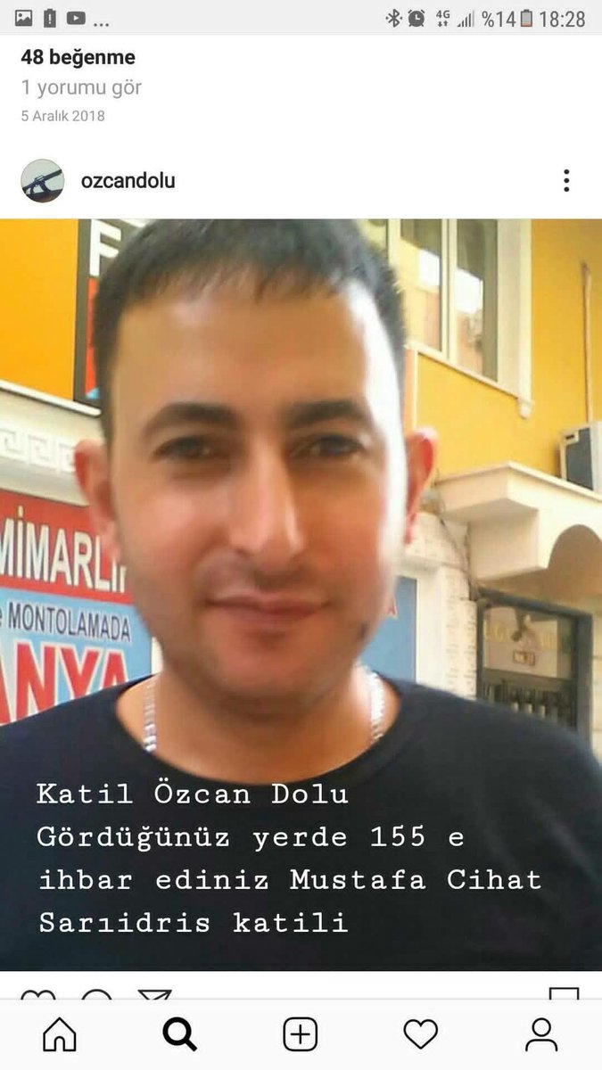 CanselAKTER09's tweet photo. KATİL ÖZCAN DOLU GÖRDÜĞÜNÜZ YERDE 155E İHBAR EDİNİZ MUSTAFA CİHAT SARIİDRİS KATİLİ  halen kaçaktır karşıyaka esot sokağında 300tl borcunu vermek için çağırdı sonrada öldürdü eli bıçaklı katıl tokatlıdır Emlakçı kardeşimizi katleden kiraci  #KATİL #kavaklık #mustafacihatsarıidris https://t.co/SZRtk3UYTD