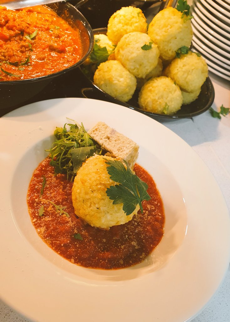 Italian food of nations <a href="/CampsiteRegatta/">It's What We Do @TheCampsite</a> #italianfood #foodofnations with a nice Calzone the traditional Bolognaise and Arancini ball in tomato &amp; basil sauce served with hemade focaccia <a href="/ItswhatwedoWELL/">DineContractCatering</a> <a href="/FoniasStylianos/">Stylianos Fonias</a>