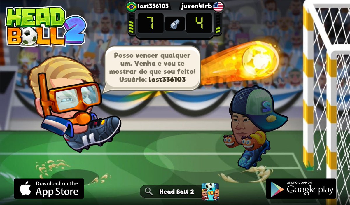 Andre F. (@andref79832014) on Twitter photo Procurando por um novo desafiante no Head Ball 2. Meu usuário é 'lost336103' Venha jogar comigo! Baixe via > app.adjust.com/7lb0aee_oovl5up #headball2 <a href="/HB2Official/">Head Ball 2</a> Procurando por um novo desafiante no Head Ball 2. Meu usuário é 'lost336103' Venha jogar comigo! Baixe via > app.adjust.com/7lb0aee_oovl5up #headball2 <a href="/HB2Official/">Head Ball 2</a>