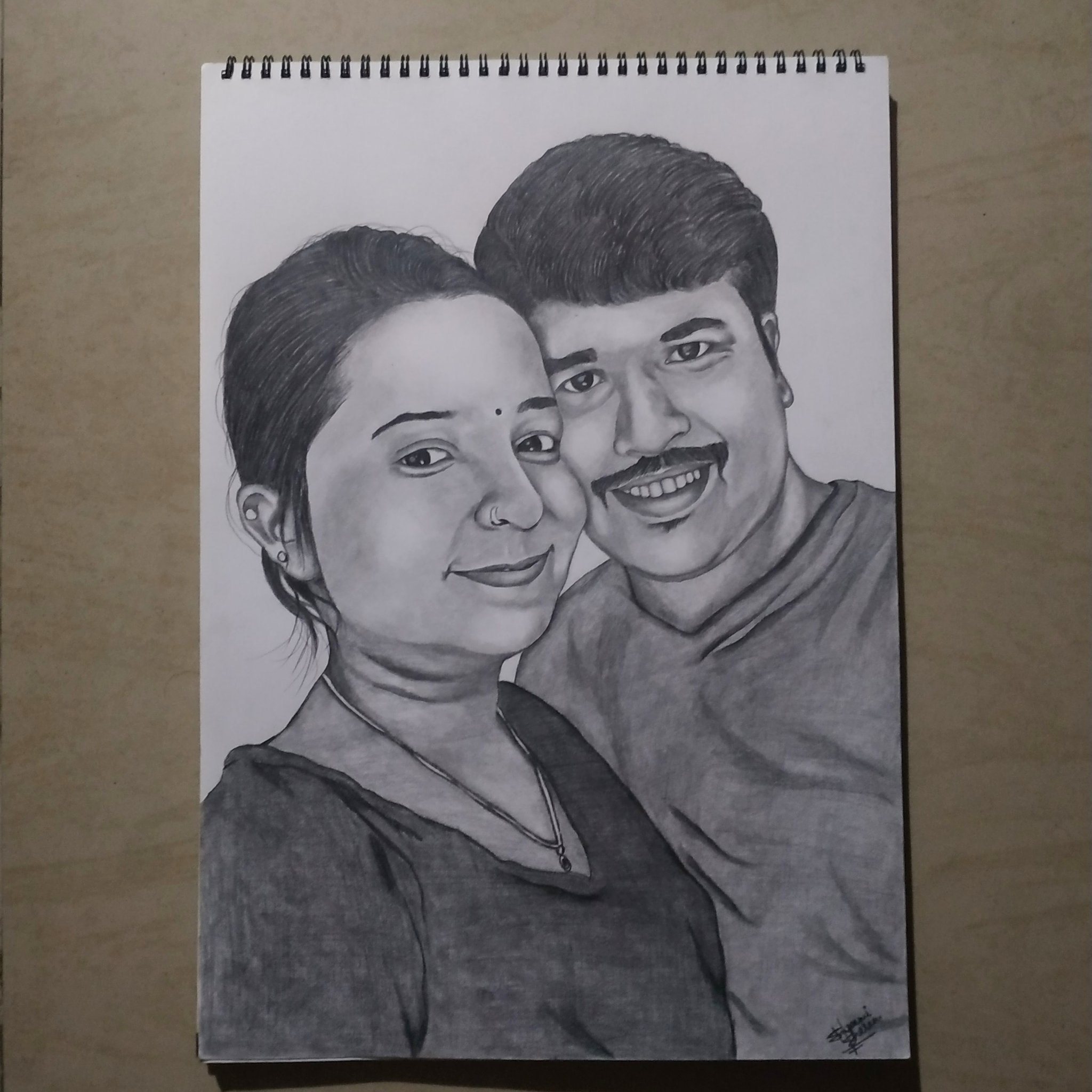 White Pencils Couple Sketch, Size: A4 at Rs 1000/piece in Delhi | ID:  20290396373