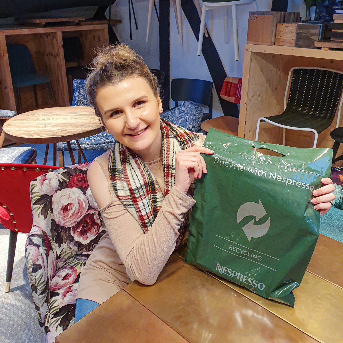 Here's Ola our awesome Sales Assistant &amp; coffee pod recycling super star! Check out our new sustainable collection - bit.ly/telegraph_sust… ♻️#SustainablyFocused

#nespresso #recycling #eco #ecofriendly #telegraphfurniture #interiordesign #interiors #telegraphsustainability