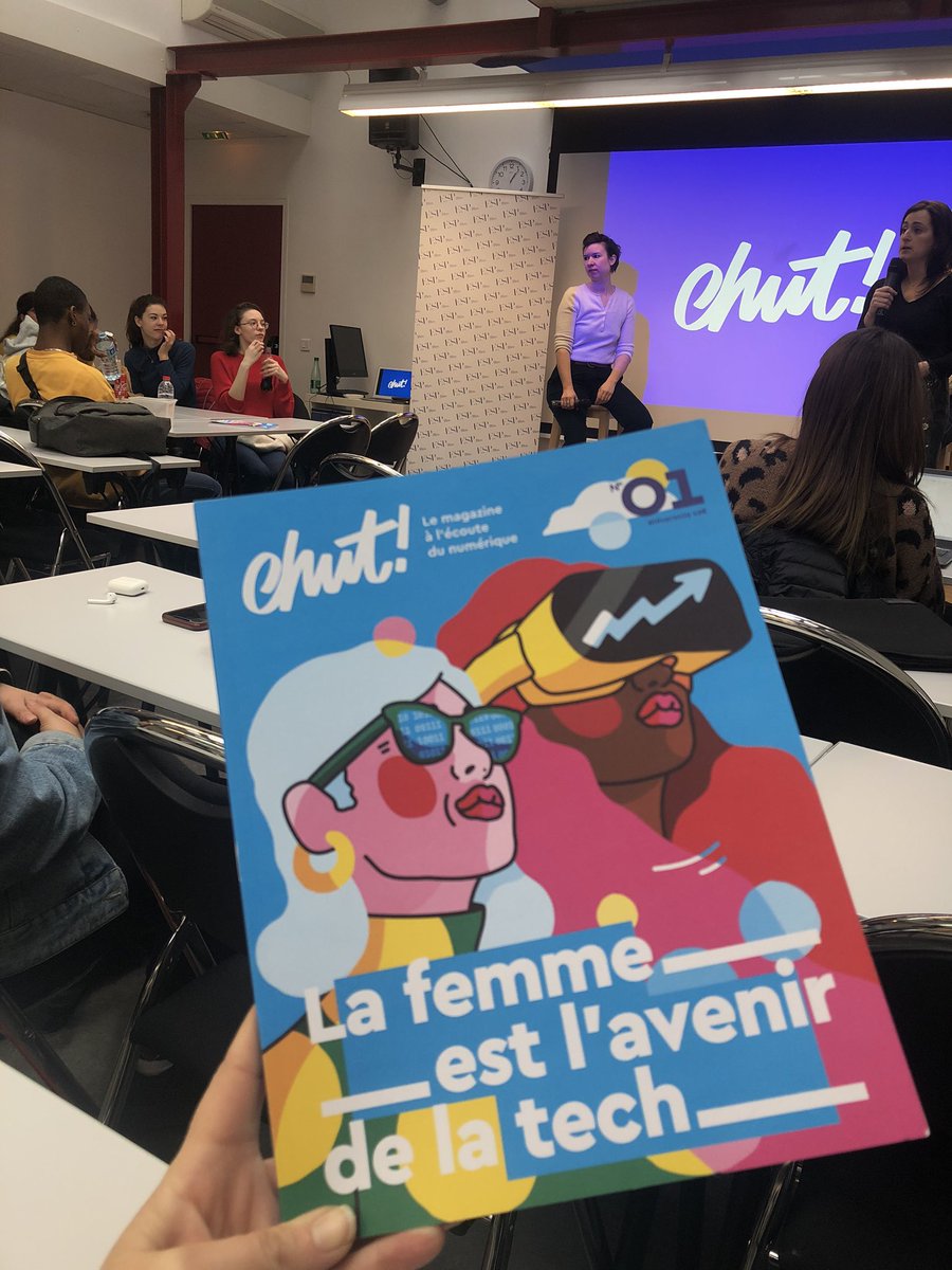 Nad_Alves's tweet photo. C’est parti pour le « Com&amp;Talk » de @espublicite avec aujourd’hui @Sophie_Chut et @Madame_Aurore Co fondatrices de @Chut_magazine et Les Chuchoteuses ‼️ 
#espub #ComAndTalk #Chut https://t.co/CJHdv6mDTy