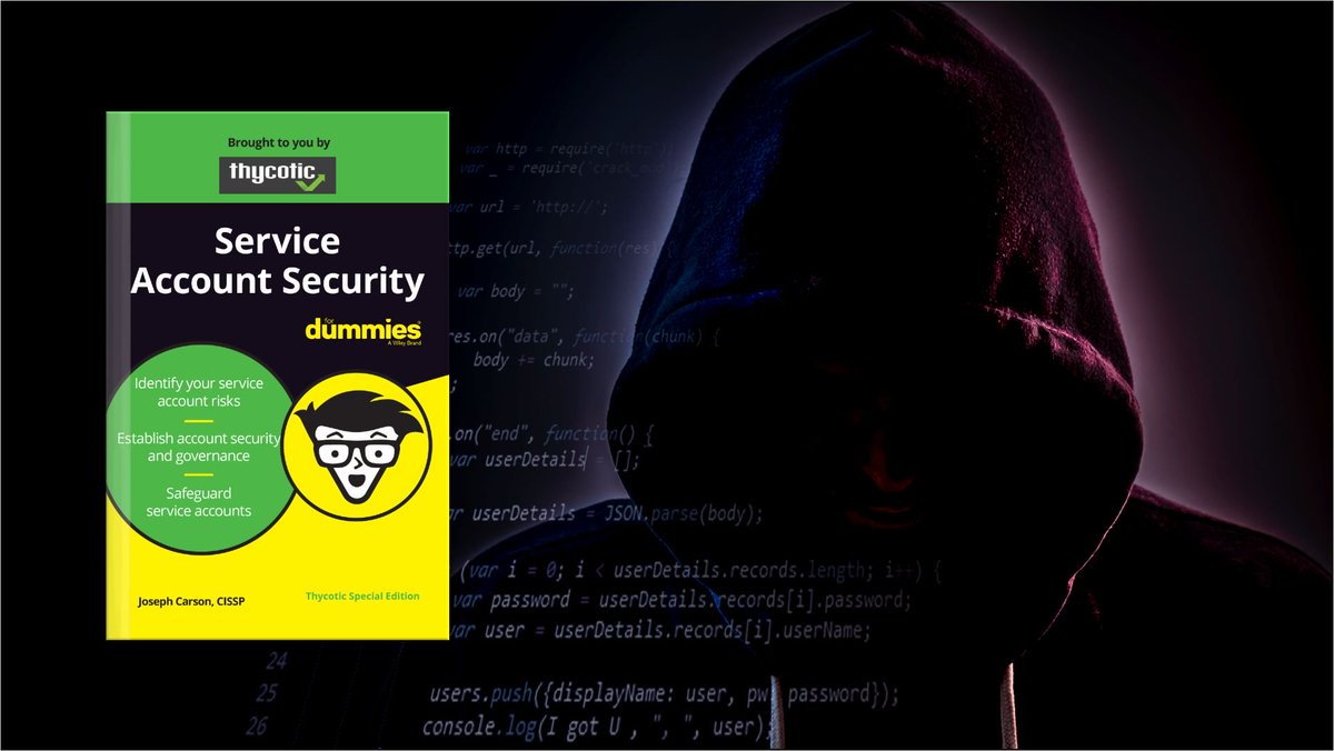 QBS_Alpha_Gen's tweet photo. Service accounts often exist under the radar and, as a result, give attackers a way to stay undetected for months, even years on end. @Thycotic latest eBook is a complete guide to safeguarding service accounts and is the perfect starting point. https://t.co/UaCkWh2qR2 https://t.co/B2Wzrse9Ta