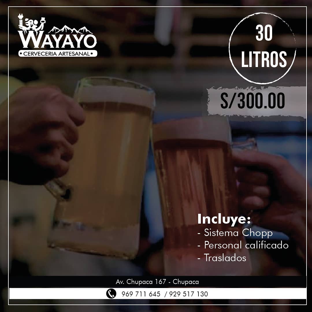 CervezaWayayo's tweet photo. 📣POMOCIONES‼
Con estas súper promociones tendrás la excusa perfecta para disfrutar de tus #Wayayo🍻 favoritas en tus eventos
Escríbe al 969711645
#CervezaArtesanal #cervezaperuana #cervezaindependiente #craftbeer #homebrewer #vamospormas #cervezahuancayo #cervezallenadecultura https://t.co/WtUr60MBzj