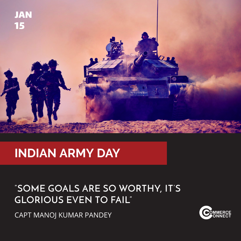 CommerceConnec1's tweet photo. This Nation Will Remain The Land Of The Free Only So Long As It Is The Home Of The Brave #IndianArmy #indianarmyday https://t.co/D7oVwN8wzh