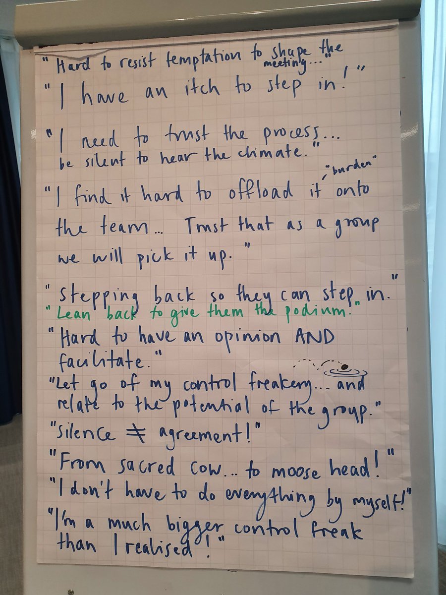 tuffleadership's tweet photo. @disruptandlearn And here are some great sound bites from participants of challenges they're having (and we all have!) when trying to be a leader in a self-managed team https://t.co/06dtDCPYvQ