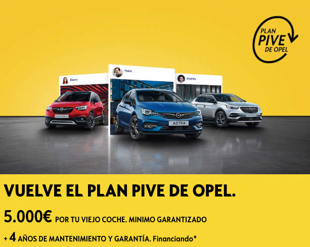 AcaiMotor's tweet photo. En Enero vuelve el Plan Pive de Opel y te garantizamos mínimo 5.000€ por tu viejo coche, y además solo este mes con 4 años de mantenimiento y garantía incluidos. ¡Ven y aprovecha la ocasión!✅ https://t.co/0vxd5IwvgW