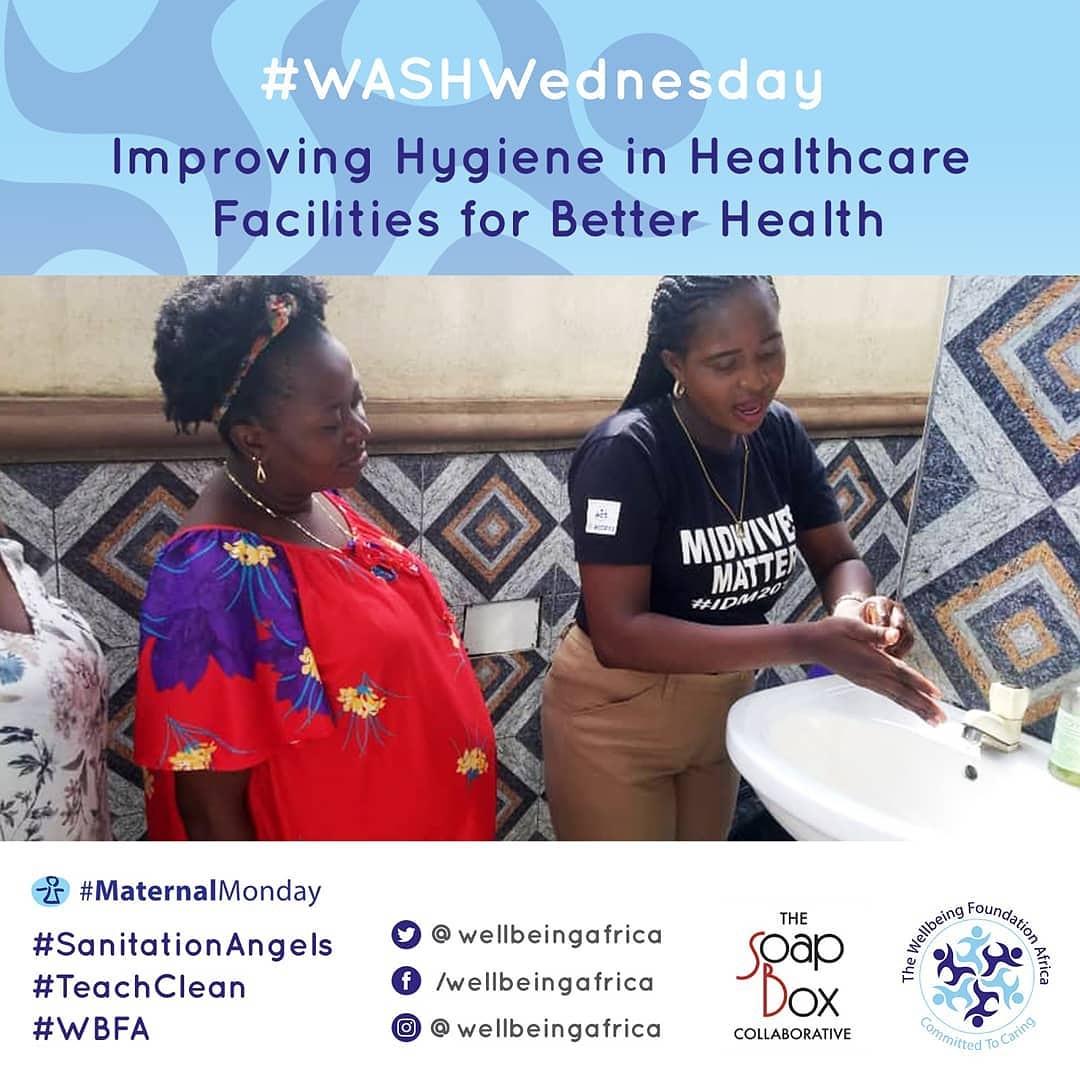 wellbeingafrica's tweet photo. Join us on #WASHWednesday today, as we review "Improving Hygiene in HCFs for Better Health". #WASH, especially in healthcare facilities, is critical to promoting #IPC, improving patients safety & community health & wellbeing. #SanitationAngels #teachclean #HygieneInHCF https://t.co/yFFNuVAdjW