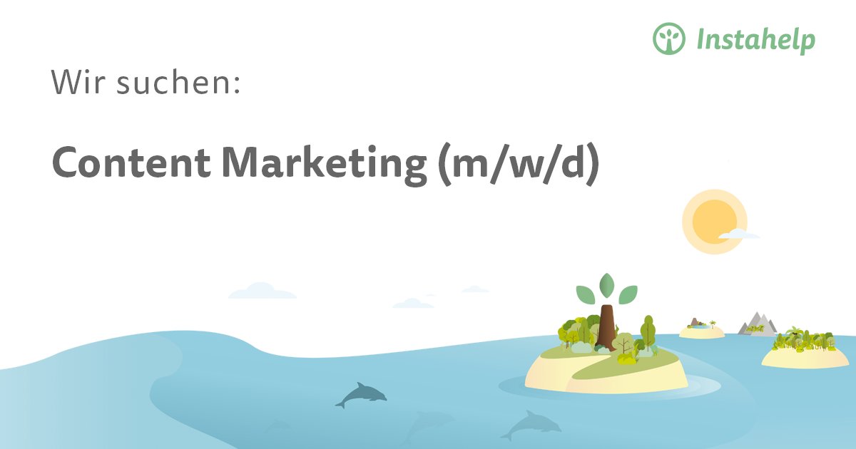 Die digitale Plattform für mentale Gesundheit <a href="/Instahelp_me/">Instahelp</a> sucht kreative Köpfe für das Content Marketing 💡

Wirke federführend an der Erarbeitung der Content-Strategie für das "Startup des Jahres 2019" mit >> ut11.net/de/job/?pid=16…

#MentalHealthMatters #jobs #graz