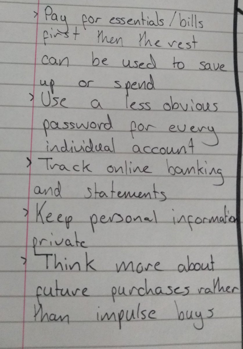 SarahDwork's tweet photo. S3 @HillparkSec giving some great financial advice to 'Sam' from our case study this morning. I think I could learn a thing or 2 from these money-savvy pupils! 💷💳 @LifeSkills_Ed @DYWGlasgow https://t.co/CNwtrsybfl