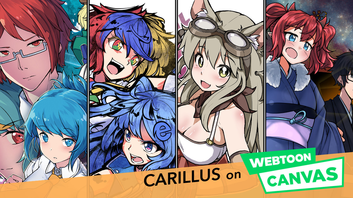 I'm Carillus and for #PortfolioDay with #webtooncanvas, I created ExCo, I draw Fox Girls are Better!, and occasionally draw for Internet Explorer.

ExCo: https://t.co/Z1opnEO110

Fox Girls: https://t.co/DLo9p4Vq1x

IE: https://t.co/3P1GkQuaIp

@webtooncanvas 