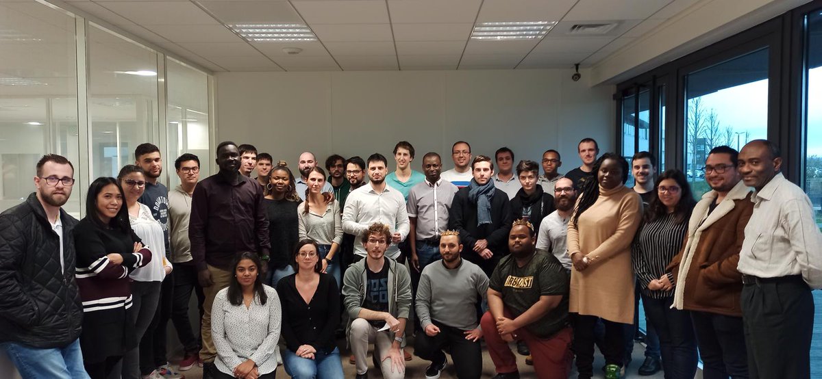 GroupeAdaming's tweet photo. Heureux d’avoir partagé la galette des rois avec nos 3 superbes promos de Toulouse 😃
L’occasion pour nos Adamiciens de démarrer cette nouvelle année 2020 dans une ambiance conviviale ! #Osezlenumerique #Bigdata #Numerique #Toulouse https://t.co/iqpKw3S7bO