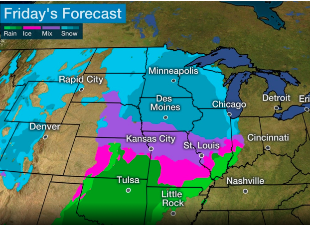 BAirProducts's tweet photo. A #winter #storm moving into the #WestCoast today could snarl travel as it tracks through the #Midwest and #Northeast with snow, ice and rain into this weekend.
#USweather https://t.co/SXzZpMMX3e